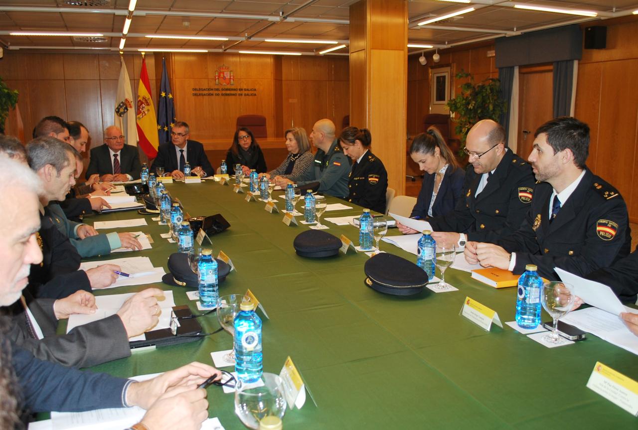 Imagen de la reunión celebrada hoy en la Delegación del Gobierno