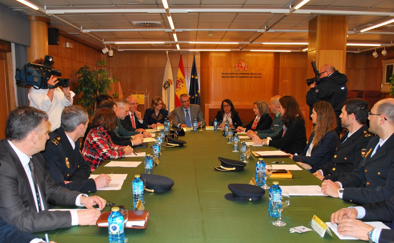 Imagen de la reunión celebrada hoy en la Delegación del Gobierno