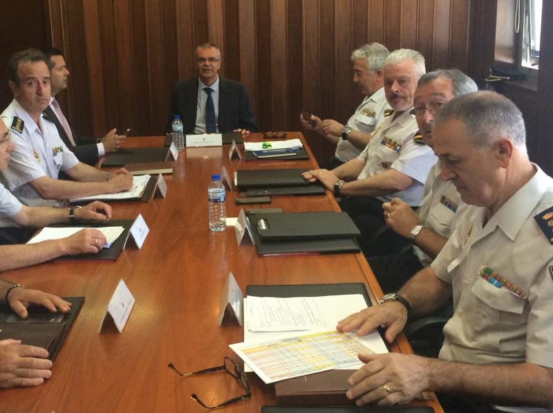 Reunión de la Junta regional de mandos de la Jefatura Superior de Policía de Galicia