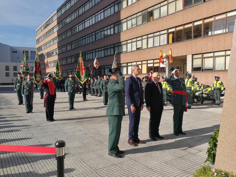 Javier Losada destaca la amplia hoja de servicio del nuevo jefe de la Guardia Civil de Galicia como aval de su profesionalidad