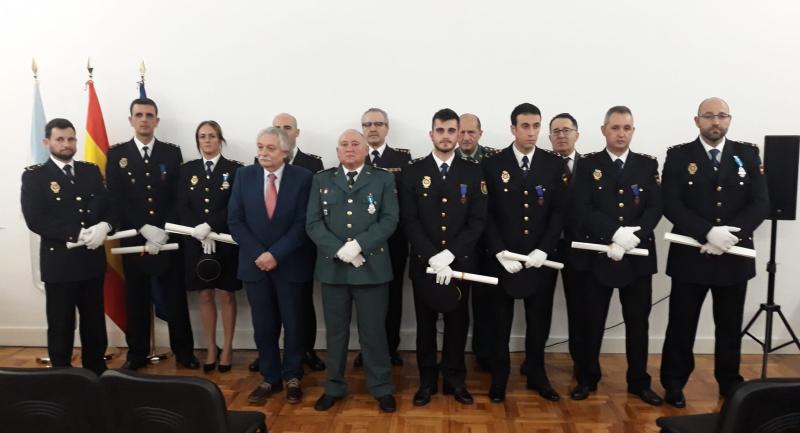 O subdelegado do Goberno preside a entrega das distincións ao Mérito Civil e ao Mérito da Protección Civil a membros das Forzas e Corpos de Seguridade de Ourense