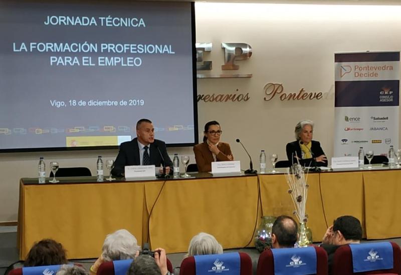 Maica  Larriba destaca a excelencia nos resultados da formación para o emprego na provincia de Pontevedra