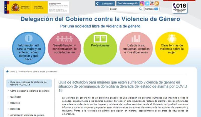 Javier Losada recuerda que el Gobierno ha reforzado las medidas para acompañar y proteger a las víctimas de violencia de género durante el Estado de Alarma
