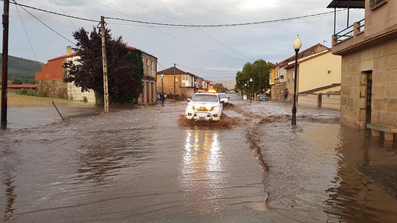 Imagen de las inundaciones de julio de 2019 en Ourense