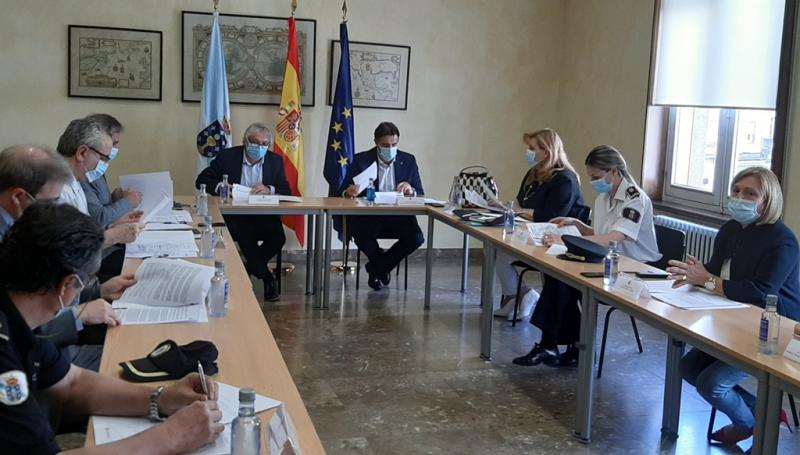 A Subdelegación do Goberno en Ourense retoma a celebración presencial das xuntas locais de seguridade coa celebrada hoxe co Concello de Ourense