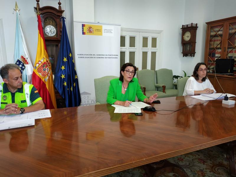 Maica Larriba presenta o balance da operación verán da DXT en Pontevedra