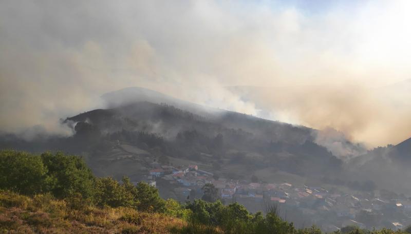 Imaxe incendio forestal Vilar de Barrio