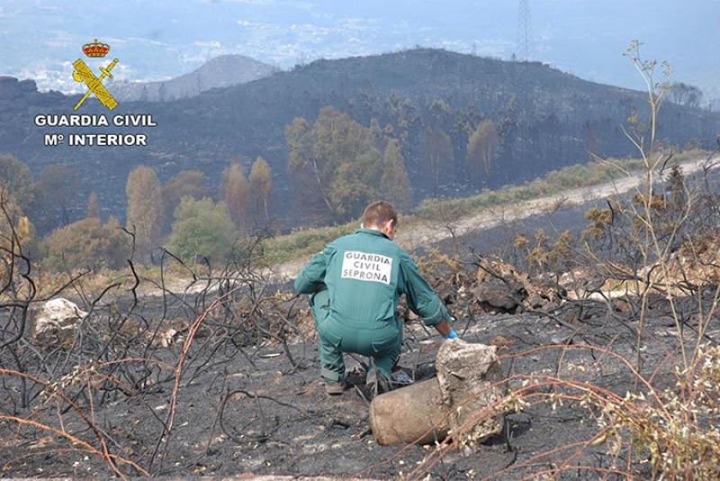 A Delegación do Goberno informa de que as forzas de Seguridade do Estado chegan ao fin da época de máximo risco de incendios forestais con 58 detidos en Galicia