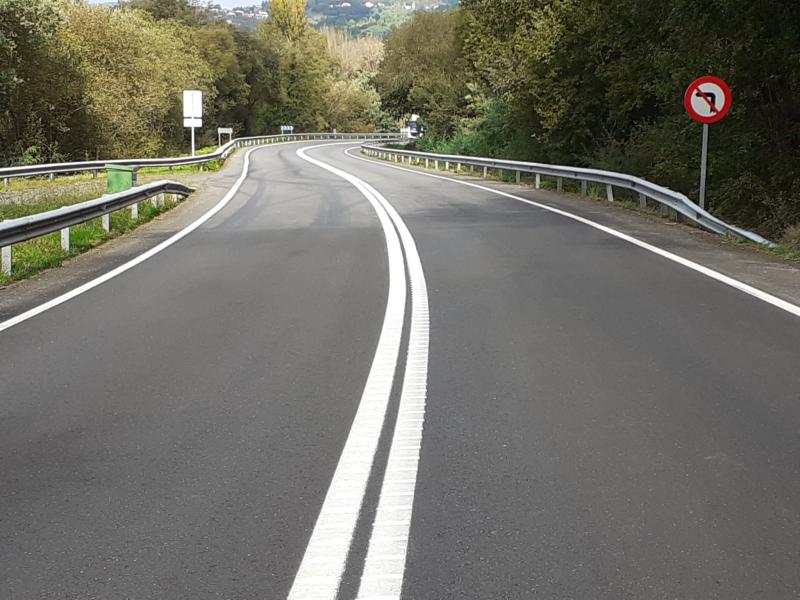 A Subdelegación do Goberno en Ourense informa da actuación de mellora da seguridade vial na N-120 levada a cabo polo Mitma
