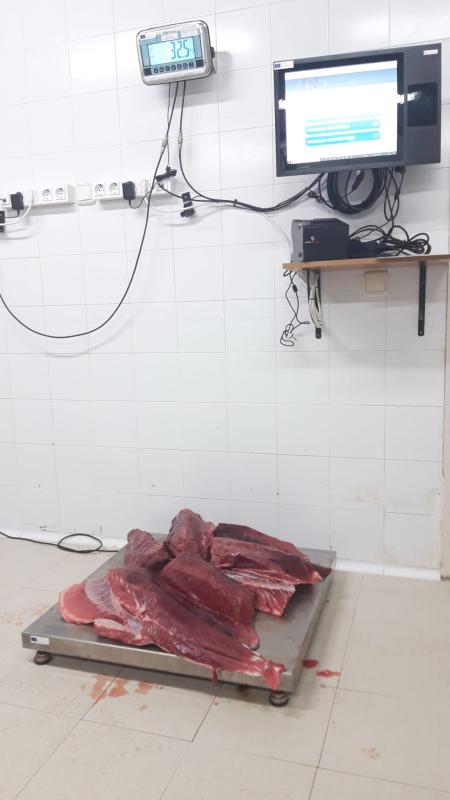 Los 32,5 kilos de atún rojo intervenidos por los inspectores de pesca el pasado 25 de junio.