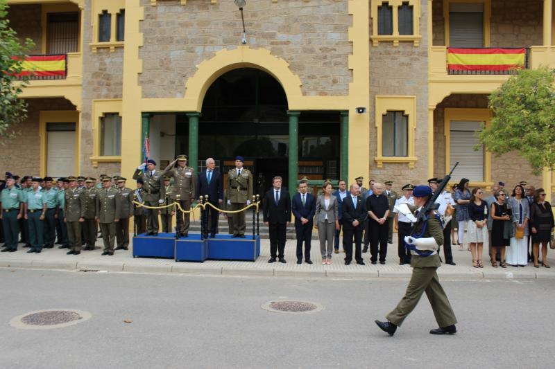 El desfile puso el broche final a la ceremonia de toma de posesión del nuevo teniente coronel del BHELMA III