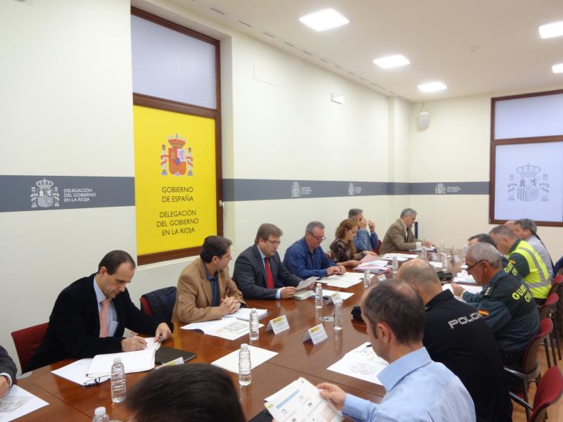 Reunión técnica del Plan de Vialidad Invernal, presidida por el delegado del Gobierno, Alberto Bretón