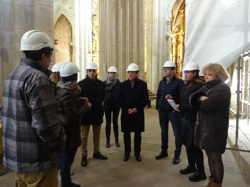 El Ministerio de Cultura y Deporte invierte más de 115.000 euros en las obras de emergencia de la capilla de San Prudencio y San Lorenzo de la iglesia del monasterio de Santa María de la Real en Nájera. 