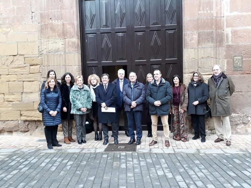 El Delegado del Gobierno asiste  junto al director general de Bellas Artes al Consejo Académico de la Escuela de Patrimonio Histórico de Nájera.