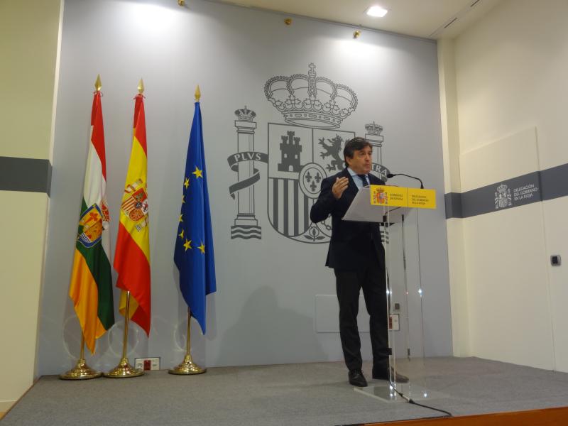 El Delegado del Gobierno en La Rioja asegura que los Presupuestos Generales de 2019 garantizan el ciclo de obras contratadas en infraestructuras de comunicación  "más fuerte y sostenido de nuestra Comunidad."  