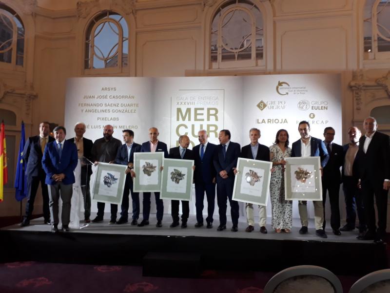 El Delegado del Gobierno  asiste a la gala de entrega de la   XXXVIII edición de los "Premios Mercurio", otorgados por el Club de Marketing de La Rioja.