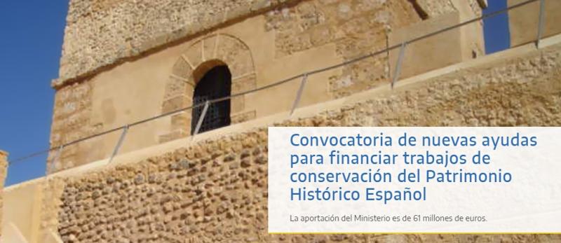 Mitma convoca nuevas ayudas para financiar trabajos de conservación del Patrimonio Histórico Español 