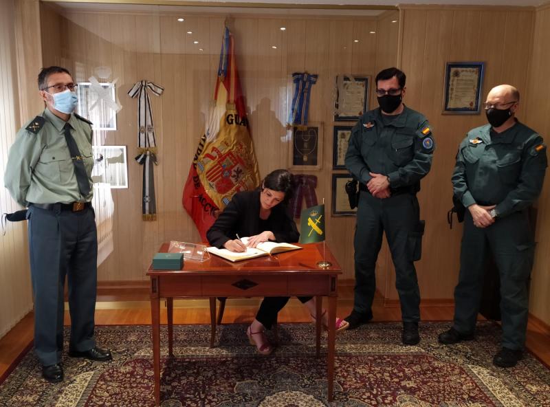 La Delegada del Gobierno, María Marrodán Funes, ha visitado la Unidad de Acción Rural de la Guardia Civil