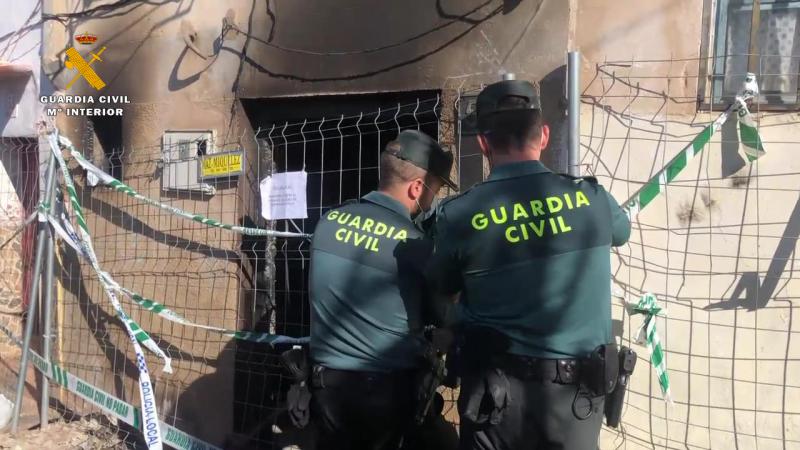 La Guardia Civil detiene a los presuntos autores del incendio de dos viviendas en Arnedo 