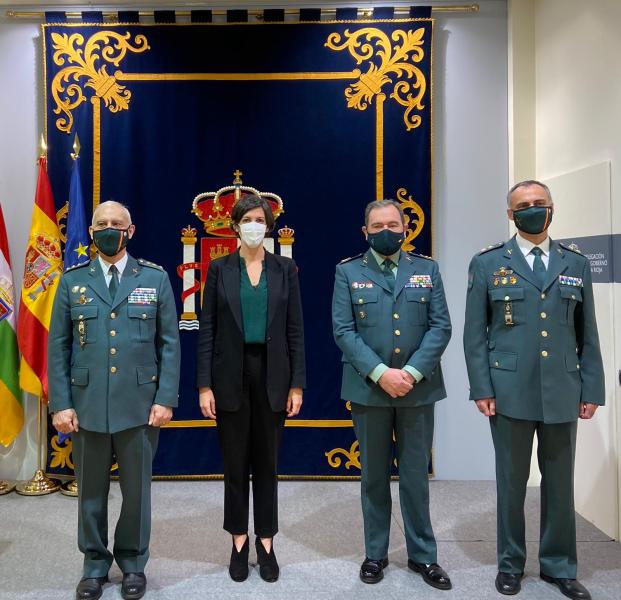 Toma de posesión del nuevo Coronel Jefe de la 10ª Zona de la Guardia Civil de La Rioja, José Antonio Cubel López
