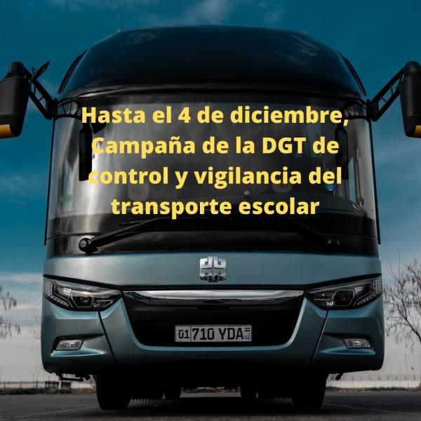 Campaña de la DGT: El transporte escolar a examen 
