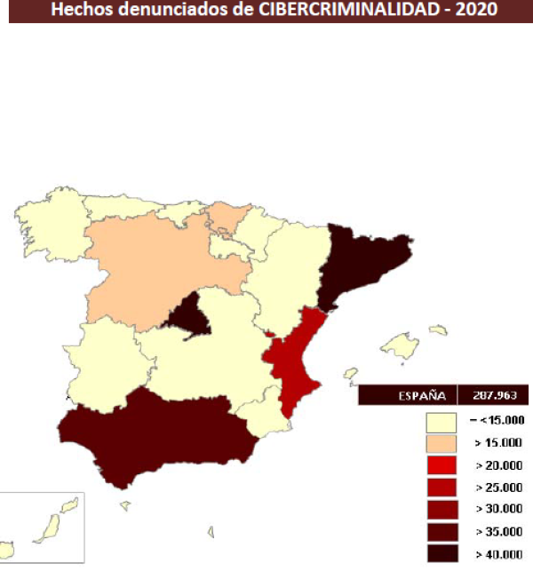 Las fuerzas y cuerpos de seguridad registraron en La Rioja 1.992 ciberdelitos en 2020, un 77,9 por ciento más que en 2019
