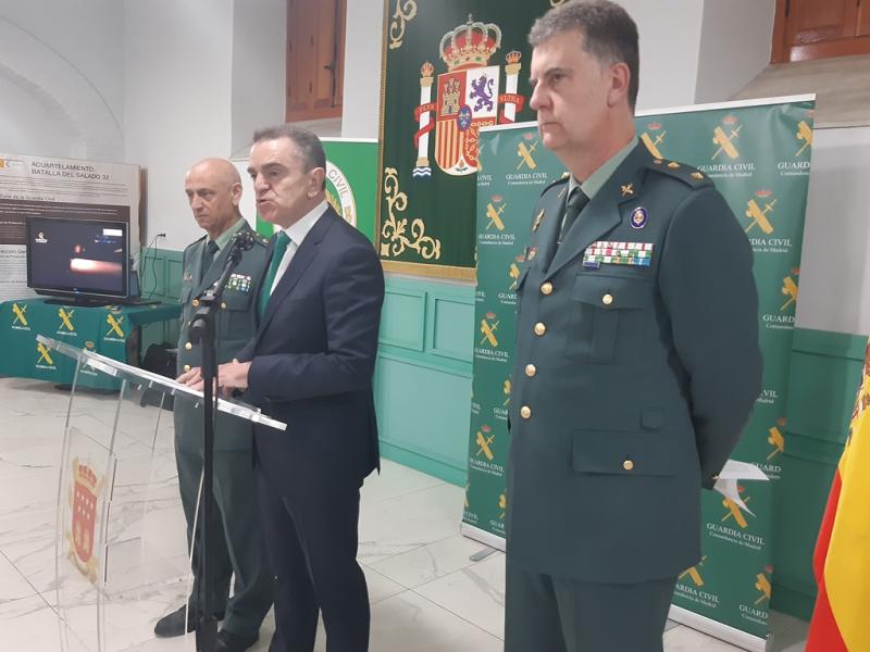 Durante este acto, José Manuel Franco ha estado acompañado por el general jefe de la 1ª Zona, José Antonio Berrocal Anaya, y el teniente coronel jefe del Sector de Tráfico de Madrid, Benito Monzón Rodríguez.