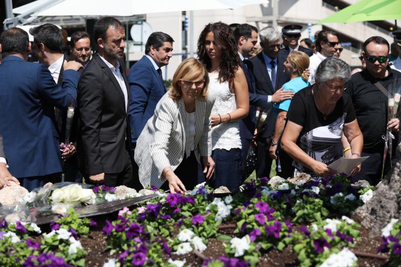 La subdelegada del Gobierno en Madrid, Olga Salido en el X Aniversario de la Tragedia de Spanair
