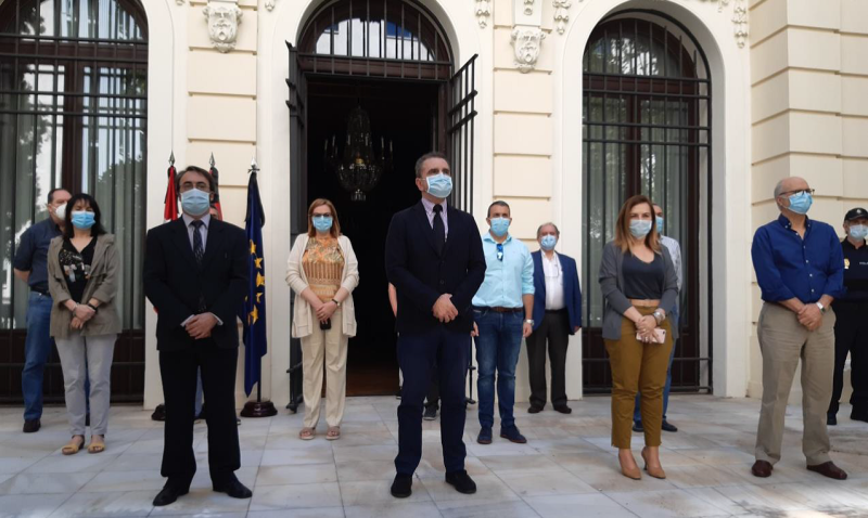 El delegado del Gobierno en Madrid preside el acto de último día de luto nacional en memoria de los fallecidos en la Comunidad de Madrid durante la pandemia COVID-19