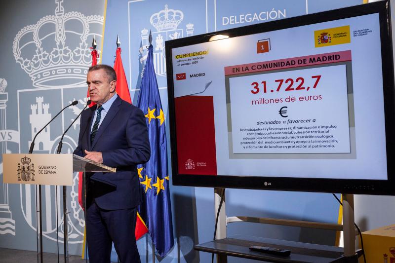 El Gobierno de España destina más de 30.000 millones de  euros en la Comunidad de Madrid para hacer frente a la emergencia económica, social y sanitaria provocada por la COVID-19
