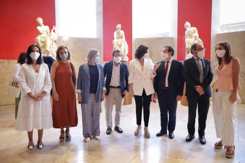 Mercedes González, en el acto de inscripción del Paseo del Prado y El Retiro de Madrid como Patrimonio Mundial de la UNESCO, en la categoría de Paisaje de las Artes y las Ciencias