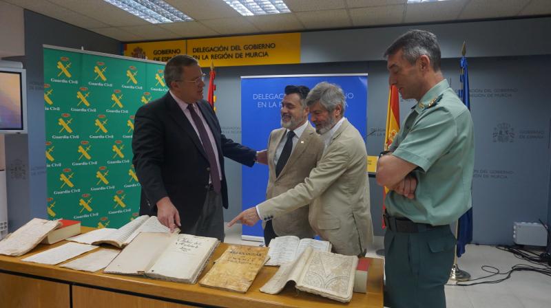 La Guardia Civil recupera numerosos manuscritos y documentos históricos del S. XVI al S. XVIII 