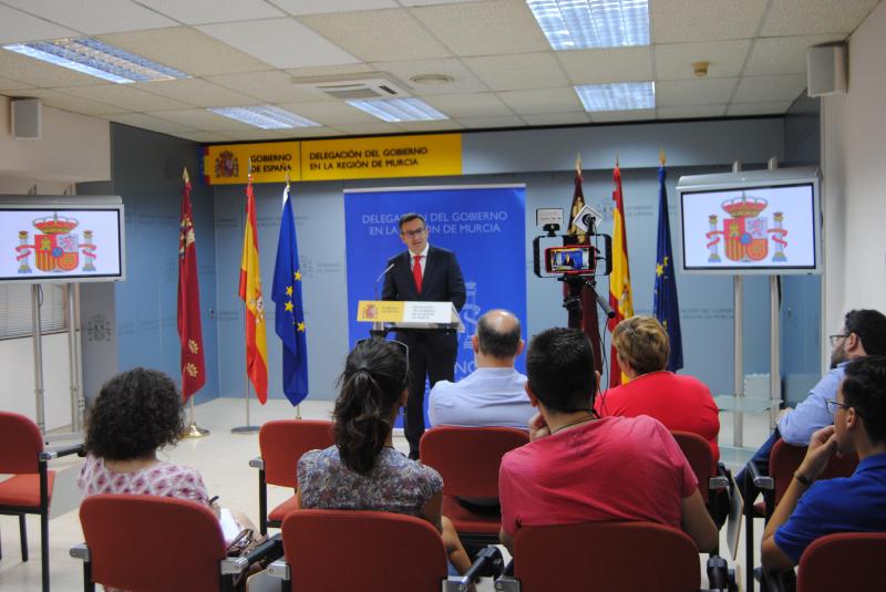 El delegado del Gobierno anuncia la llegada del AVE a la ciudad de Murcia a cota -8 metros en el segundo semestre de 2020