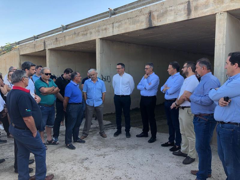 Diego Conesa supervisa las actuaciones realizadas en las ramblas de Lorca, Mazarrón y Los Alcázares para evitar posibles inundaciones
