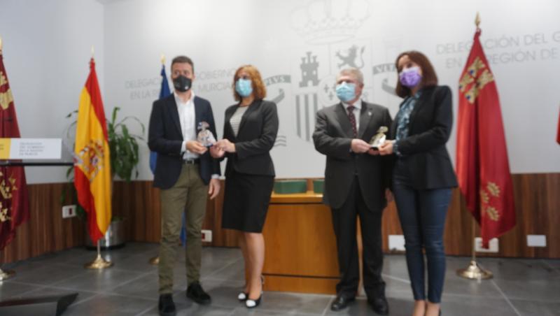 La Delegación del Gobierno reconoce al Ayuntamiento de Blanca y a los “héroes anónimos” con las Meninas 2020 por su lucha contra la violencia de género