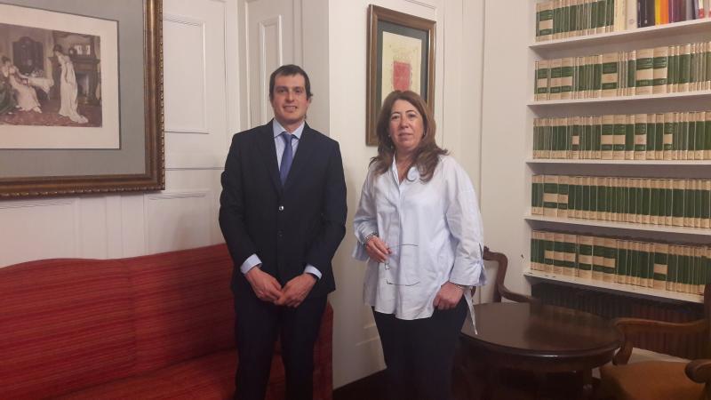 Carmen Alba recibe al nuevo delegado de AEMET en Navarra