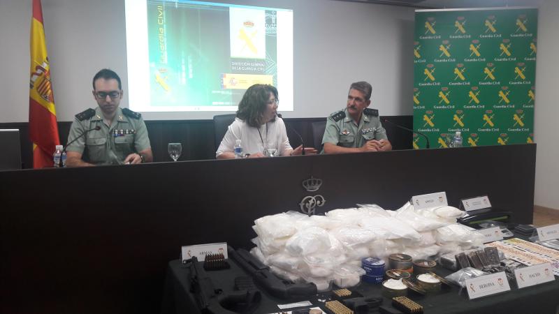 La Guardia Civil desarticula una organización criminal dedicada al tráfico de sustancias estupefacientes a nivel nacional e internacional