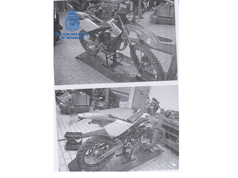 La Policía Nacional detiene a un hombre en Tudela por robar, presuntamente, piezas de una motocicleta valoradas en más de 1.500 euros