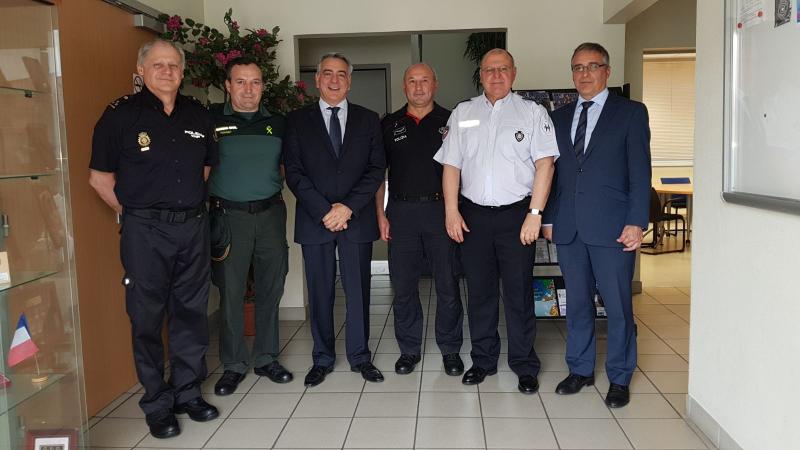 Javier De Andrés destaca la “importante labor” del Centro de Cooperación Policial y Aduanera de Hendaia