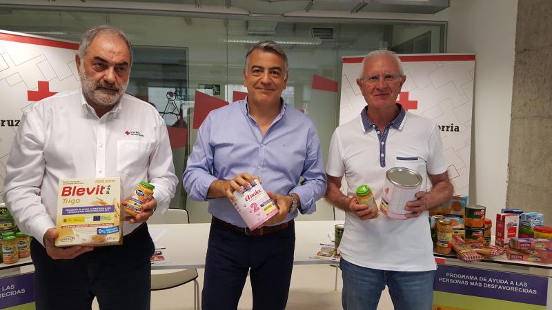 La Delegación del Gobierno en el País Vasco entrega 686 toneladas de comida a Cruz Roja y al Banco de Alimentos para atender a 42.830 personas  