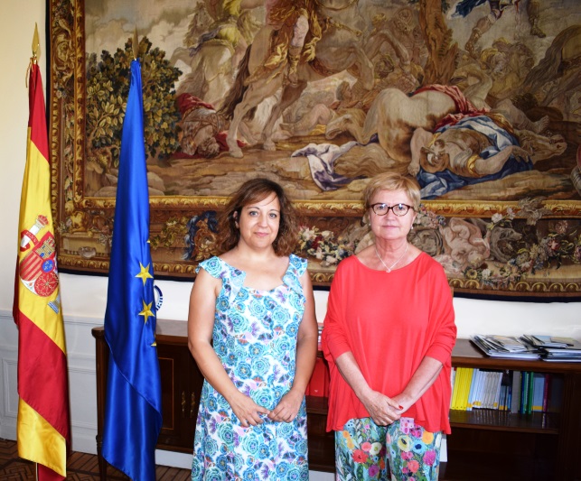 La comisionada del Gobierno frente al Reto Demográfico ha recibido a la eurodiputada Iratxe García Pérez 
