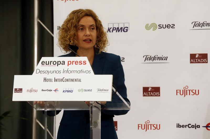 La ministra de Política Territorial y Función Pública, Meritxell Batet, participa en los Desayunos Informativos organizados por Europa Press