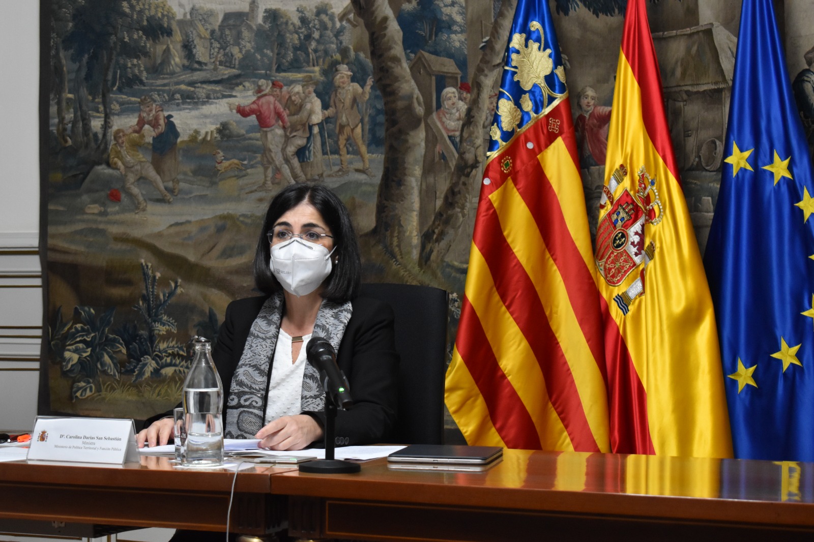 Carolina Darias y Ximo Puig presiden por videoconferencia la Comisión Mixta de Transferencias Administración del Estado-Generalitat Valenciana