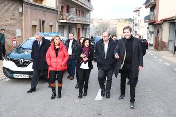La ministra de Política Territorial y Función Pública visita la zona afectada por la borrasca Gloria en Aragón