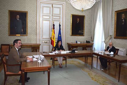 Carolina Darias aborda con los consejeros de Función Pública de Aragón, Castilla-La Mancha, Extremadura y Canarias el proceso de desescalada en las AAPP y la situación del empleo público 