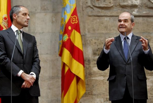 Manuel Chaves se ha entrevistado con el presidente de la Generalitat valenciana