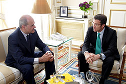 Manuel Chaves se reúne con el presidente de la Xunta de Galicia
