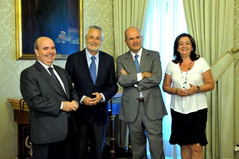 Manuel Chaves y Jose Antonio Griñán avanzan sobre los temas que abordará la próxima Comisión Bilateral Junta de Andalucía-Estado