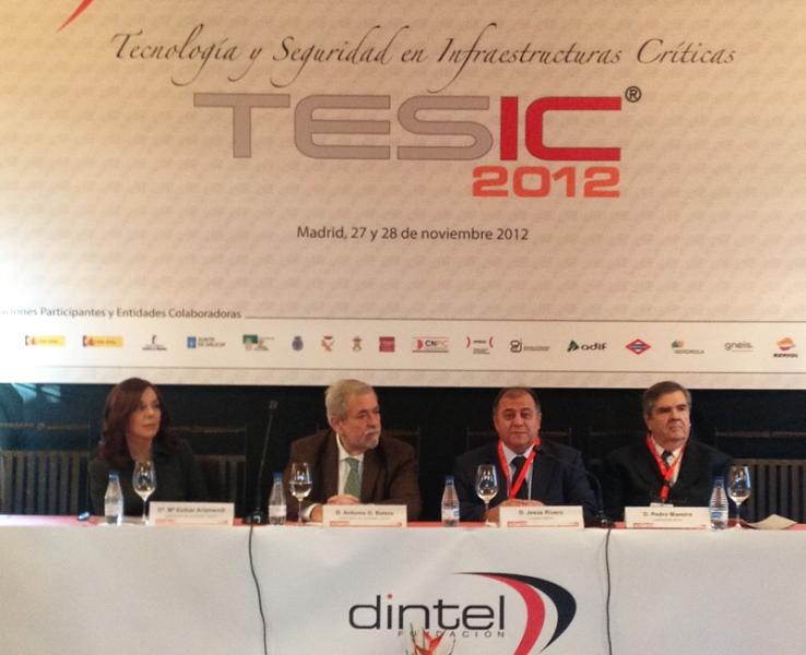 Beteta inaugura el XIV Congreso 'Profesionales IT' TESIC 2012 sobre Tecnologías y Seguridad en Infraestructuras Críticas