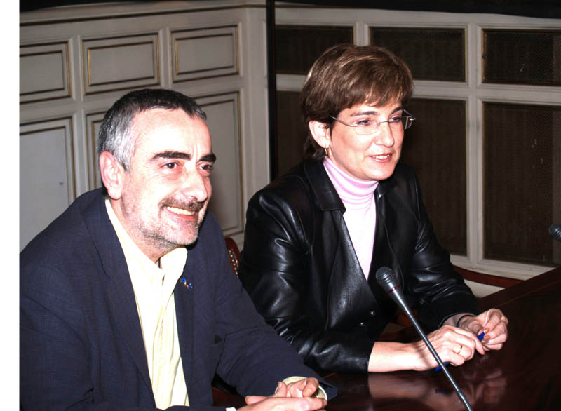 Ana Leiva recibe al consejero de Justicia asturiano, Javier García Valledor
